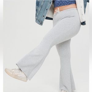Aerie Gray Flare Sweatpants